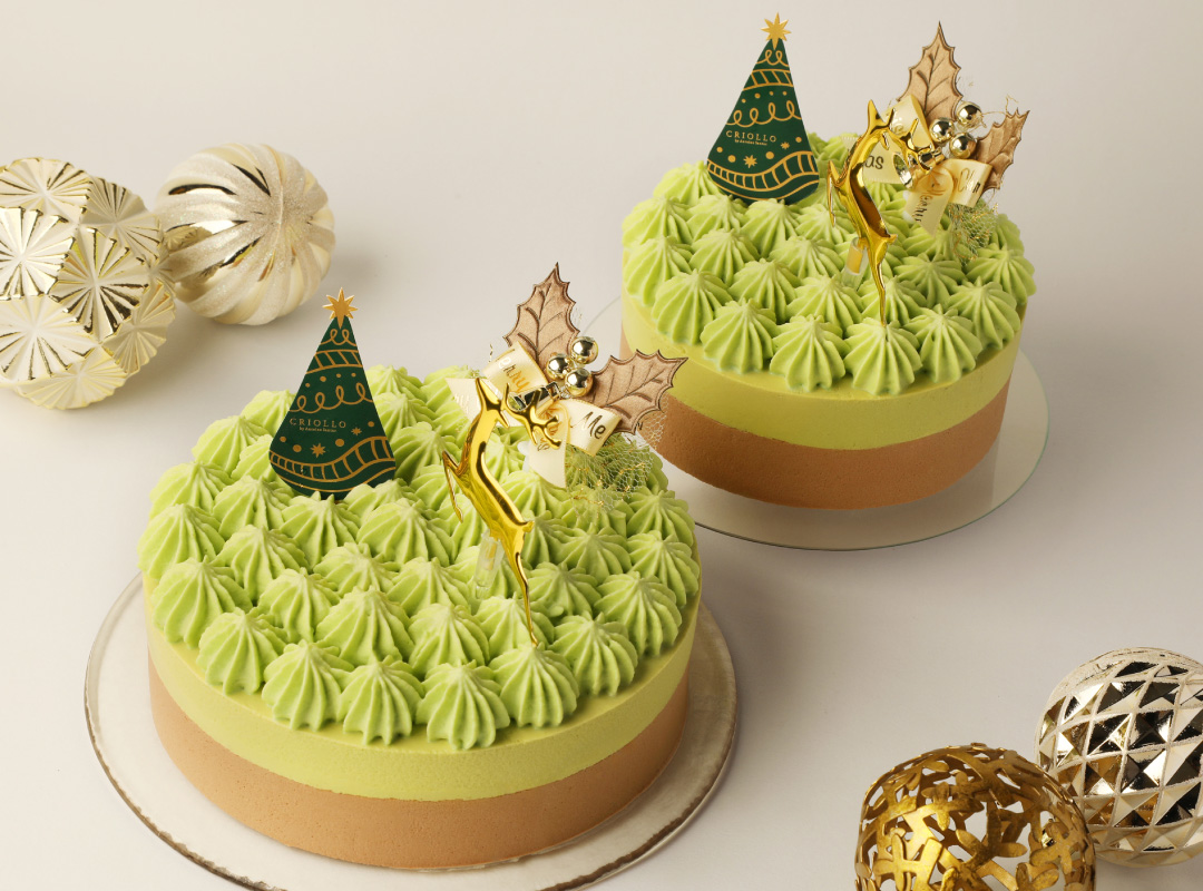 ピスタチオとチョコレートの糖質制限ケーキ：写真