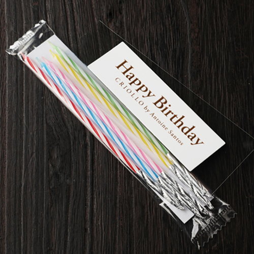 ろうそく（5本）と紙プレートセット