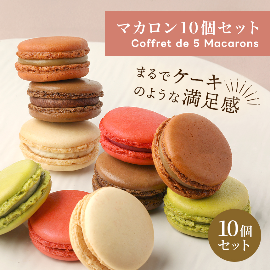 マカロン】マカロン10個セット（ショコラ/ガイア/フランボワーズ