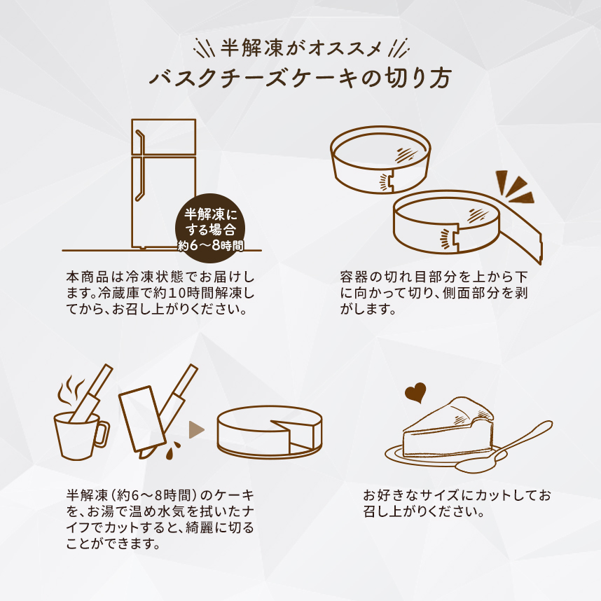 クリーミーバスクチーズケーキ