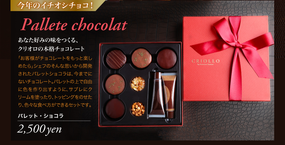 今年のイチオシチョコパレットショコラ