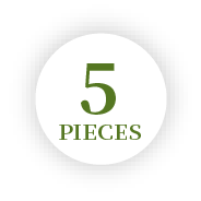 5 PIECES